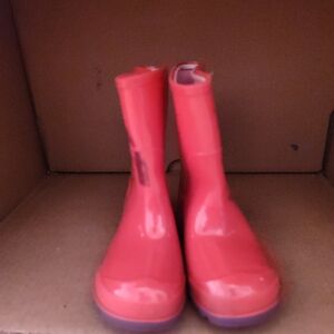 Vibrant Red Rain Boots